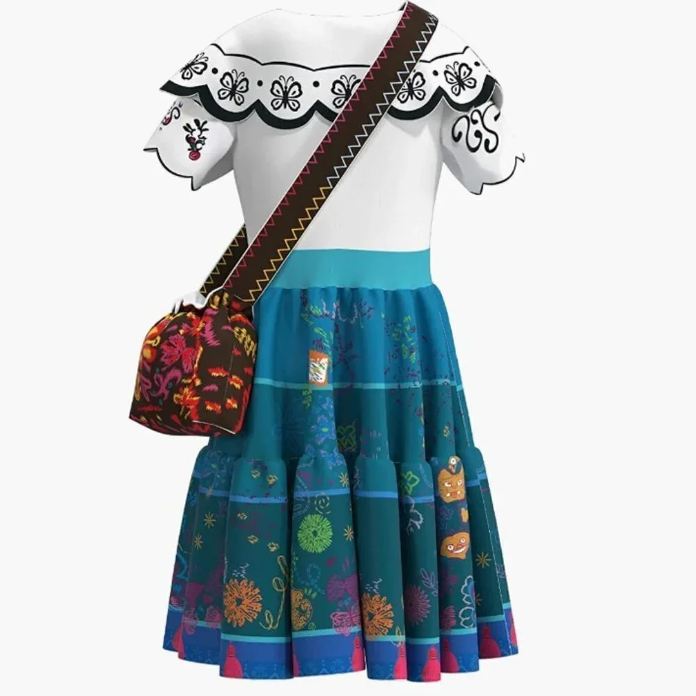 Comisoc Encanto Mirabel Dress for Girls, Girls 9-10